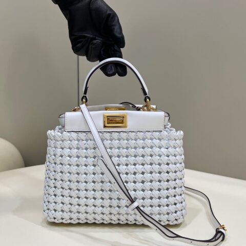 FENDI芬迪编织羊皮PEEKABOO手袋8269S