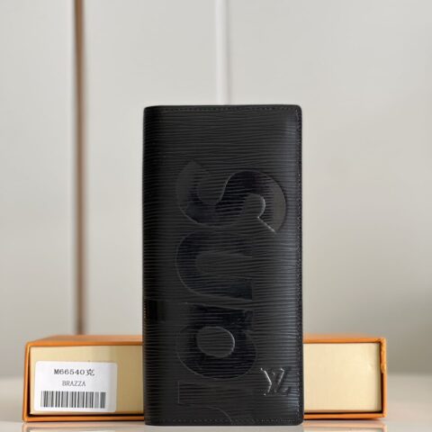 LV Supreme 水波纹BRAZZA钱包 M66540黑