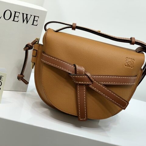 Loewe罗意威 Small Gate bag 马鞍包 0301焦糖色25CM