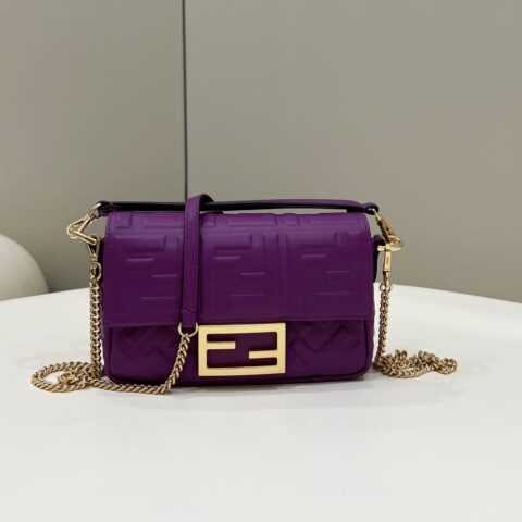 FENDI芬迪绵羊皮迷你版法棍包0191S