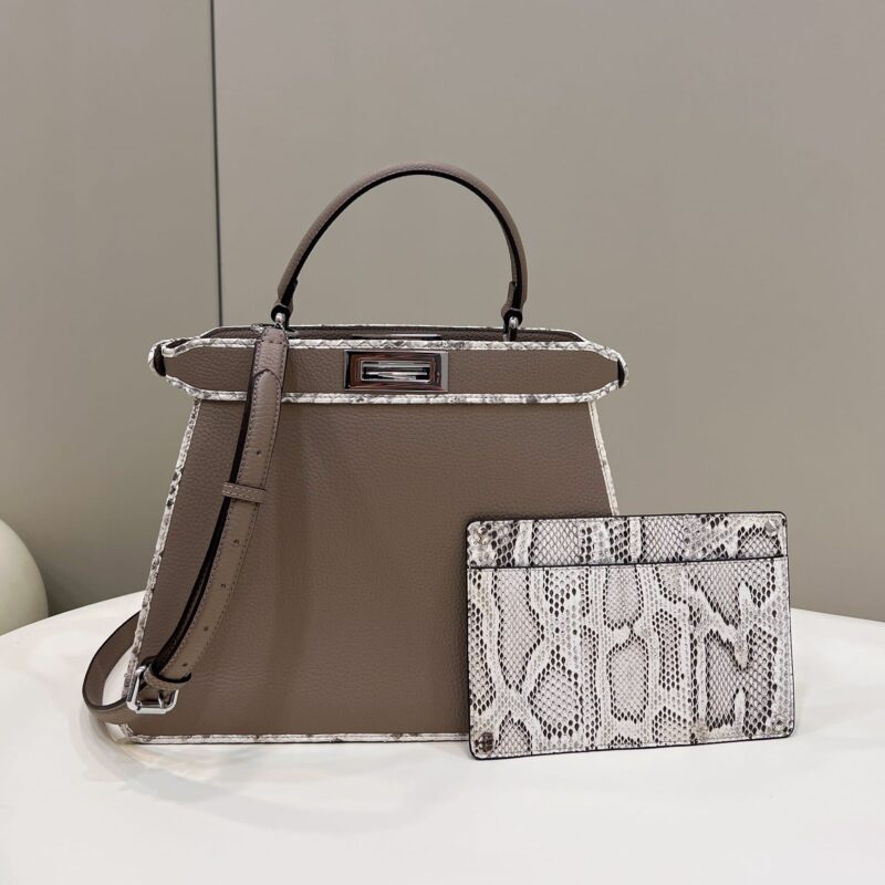 FENDI芬迪小牛皮PEEEKABOO中号手袋80019L
