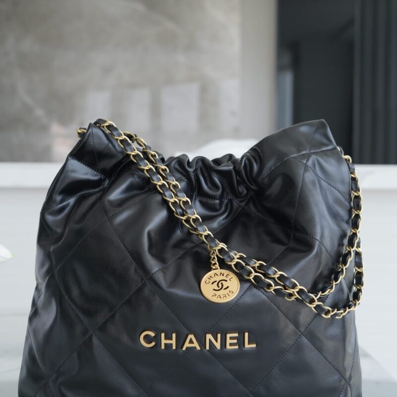 CHANEL 22 手袋 AS3261黑色金扣