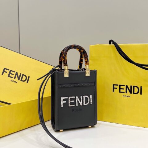 FENDI芬迪阳光MINI TOTE 全牛皮小托特包8376A