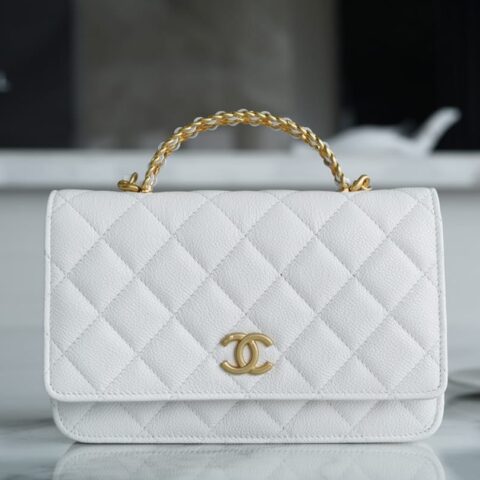 CHANEL 22P 新款手柄WOC AP2804白色