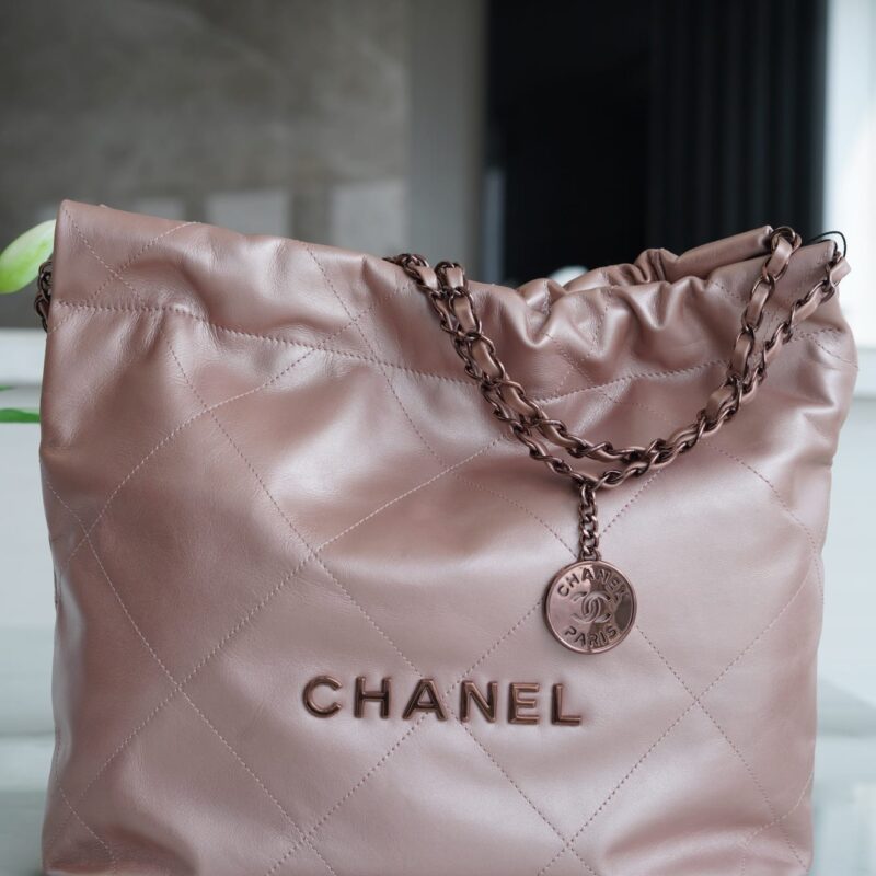 CHANEL 22 小号手袋 AS3260玫瑰金