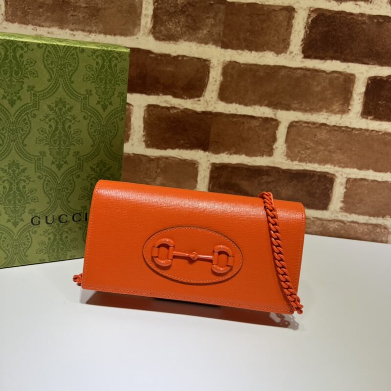 GUCCI古驰Horsebit 1955系列链条钱包621892
