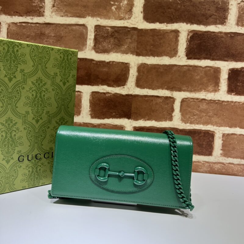 GUCCI古驰Horsebit 1955系列链条钱包621892