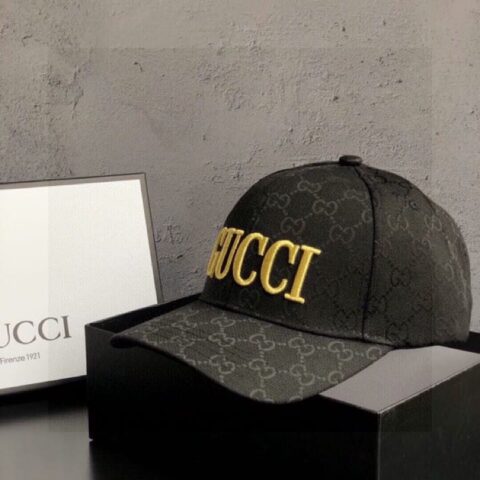 GUCCI古驰简约大气刺绣棒球帽