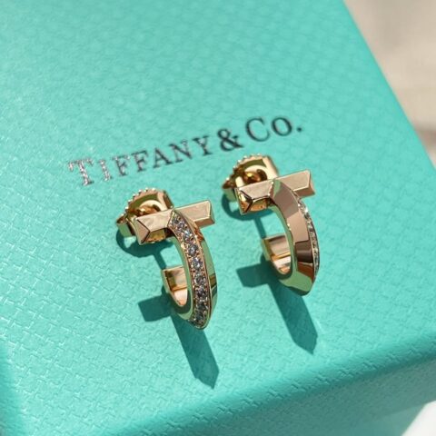 新款☑️TIFFANY&Co.蒂芙尼T1圆形耳环耳钉