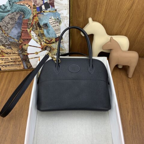 Hermès bolide 27cm epsom leather 89黑色 金扣