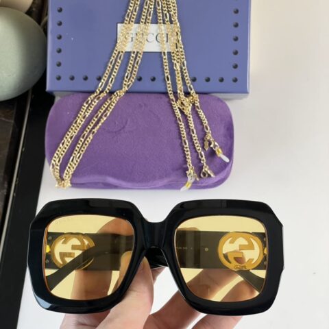GUCCI古驰经典复古风格女士太阳眼镜