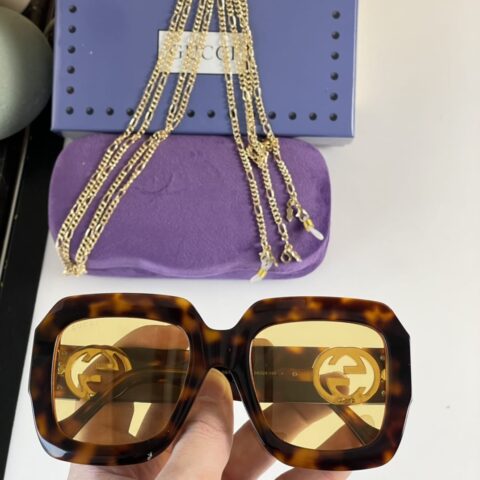 GUCCI古驰经典复古风格女士太阳眼镜