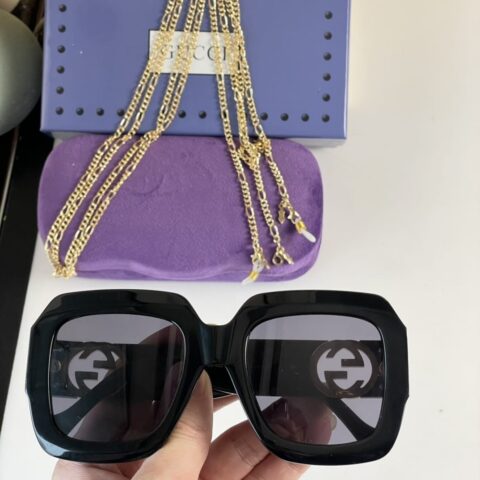 GUCCI古驰经典复古风格女士太阳眼镜