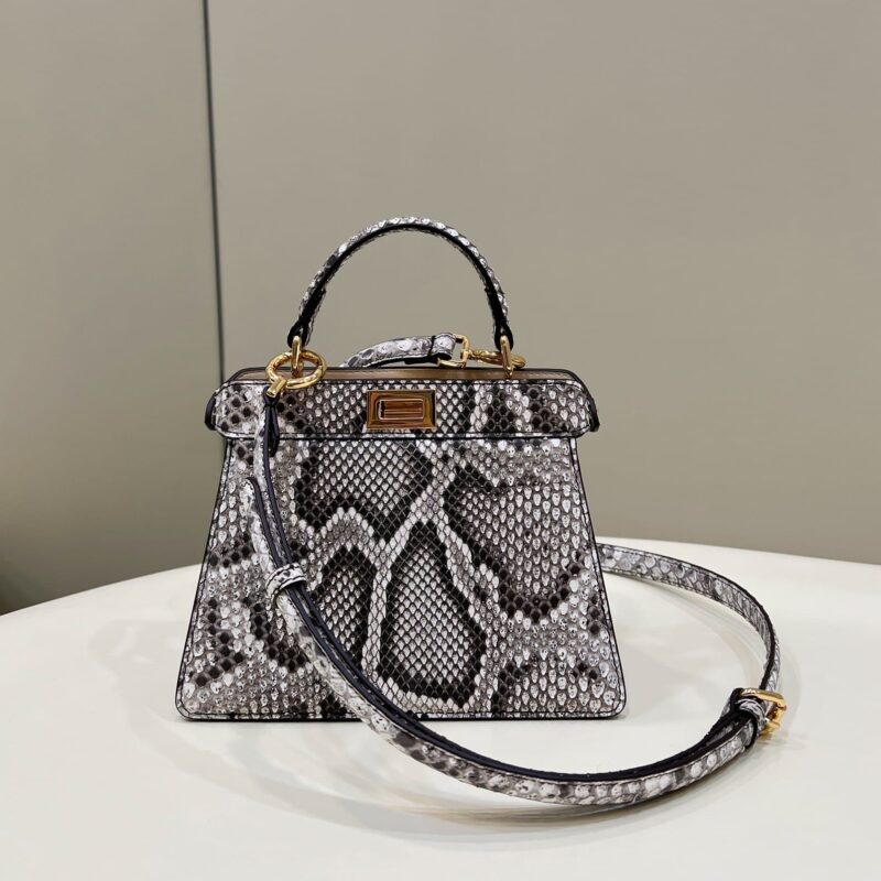 FENDI芬迪顶级蛇皮peekaboo 全新系列手袋80062A