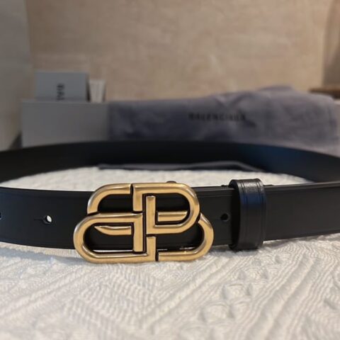 BALENCIAGA巴黎世家   女士2.5cm锁扣BB腰带