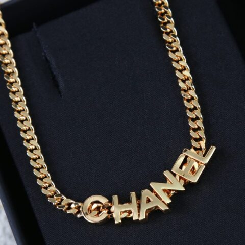 新款☑️CHANEL香奈儿中古链条字母项链