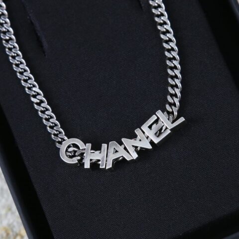 新款☑️CHANEL香奈儿中古链条字母项链