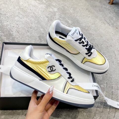 Chanel香奈儿   2023原版定制大象纹小牛皮运动鞋