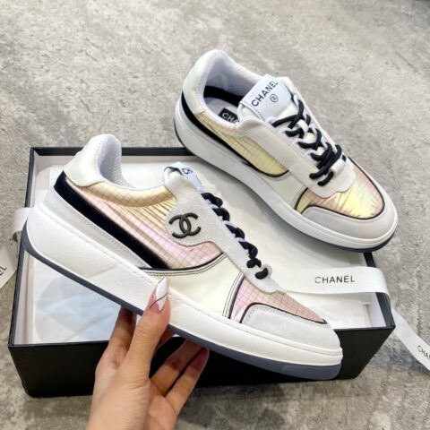 Chanel香奈儿   2023原版定制大象纹小牛皮运动鞋
