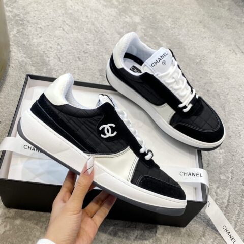Chanel香奈儿   2023原版定制大象纹小牛皮运动鞋