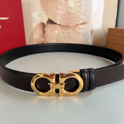 FERRAGAMO菲拉格慕   精品上乘材质男士3.5cm腰带