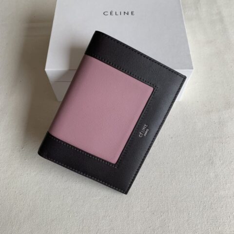 CELINE赛琳甘草棕/粉红钱包2149