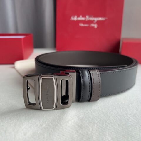FERRAGAMO菲拉格慕   精品上乘材质男士3.5cm腰带