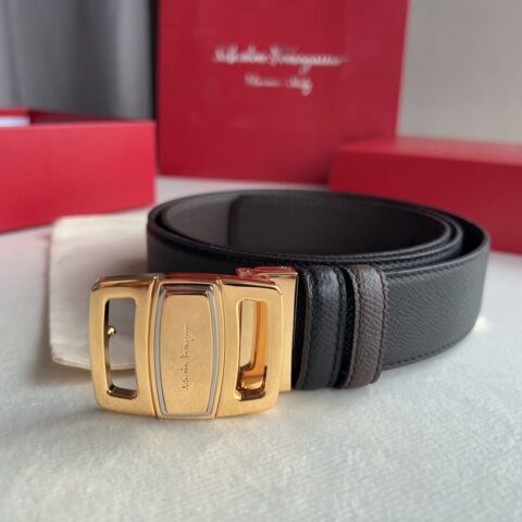FERRAGAMO菲拉格慕   精品上乘材质男士3.5cm腰带