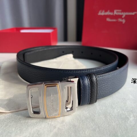 FERRAGAMO菲拉格慕   精品上乘材质男士3.5cm腰带