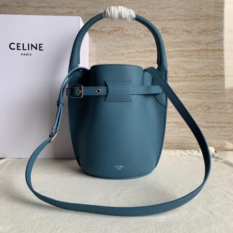 CELINE赛琳BIG BAG BUCKET NANO柔软粒面小牛皮水桶包187243