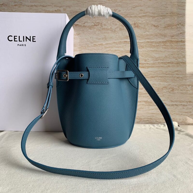 CELINE赛琳BIG BAG BUCKET NANO柔软粒面小牛皮水桶包187243