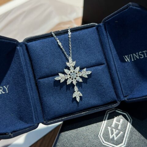 HARRY WINSTON  HW海瑞温时顿十字架✟十字项链