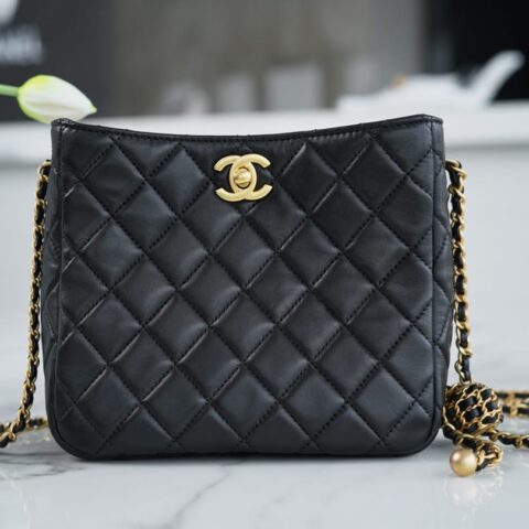 CHANEL 22s 编织金球hobo嬉皮包 AS3259
