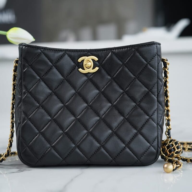 CHANEL 22s 编织金球hobo嬉皮包 AS3259