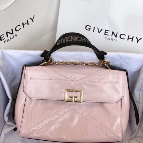 Givenchy纪梵希亮面褶皱牛皮手袋9405