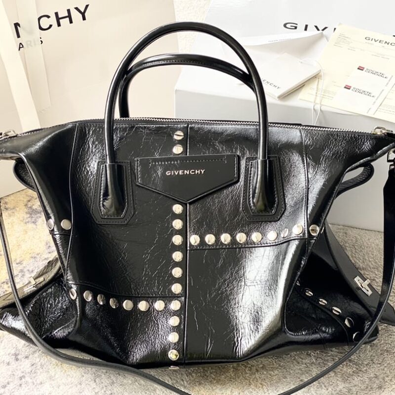 Givenchy纪梵希褶皱牛皮Antigona手提包0270
