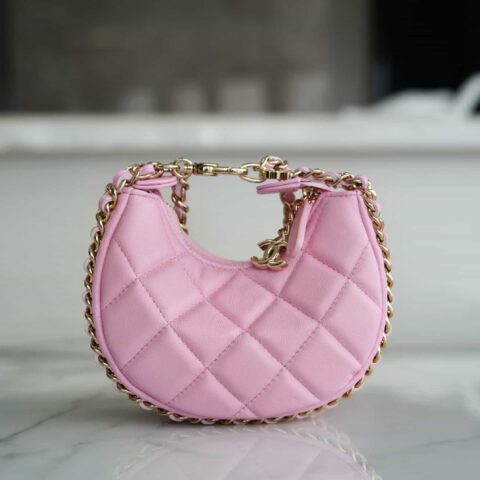 CHANEL 23p小号月亮/月牙包 AP3232粉色