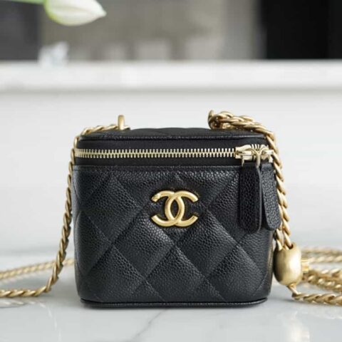 CHANEL 23P爱心调节扣小盒子 AP3203黑色