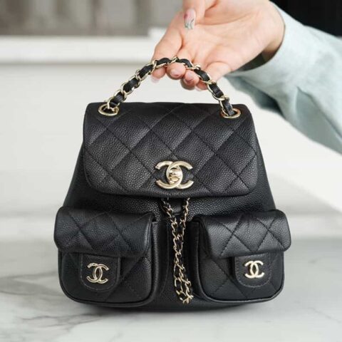 CHANEL 23P新款 Duma双肩 牛皮 Mini AS3787