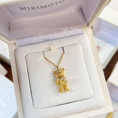 新款 御木本Mikimoto 小熊🐻项链