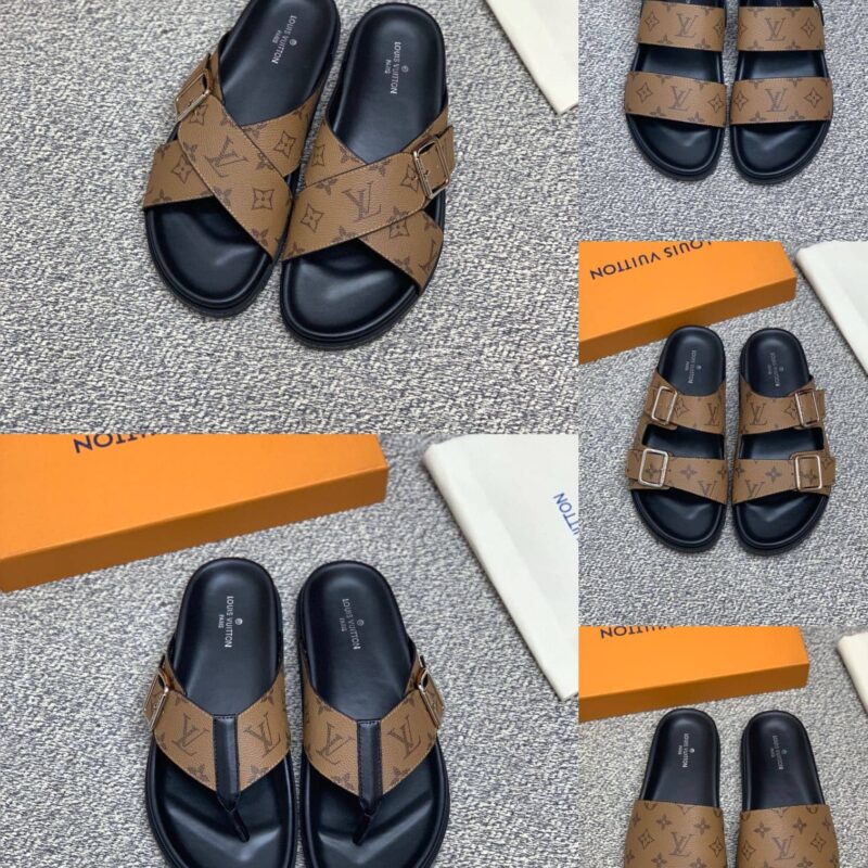 LV/路易威登   采用经典的PVC与黑色鞋底男士运动鞋