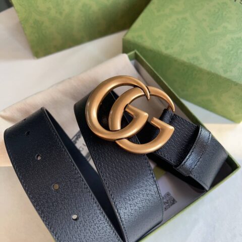 Gucci古驰    采用进口牛皮精工制作男士3.8cm腰带