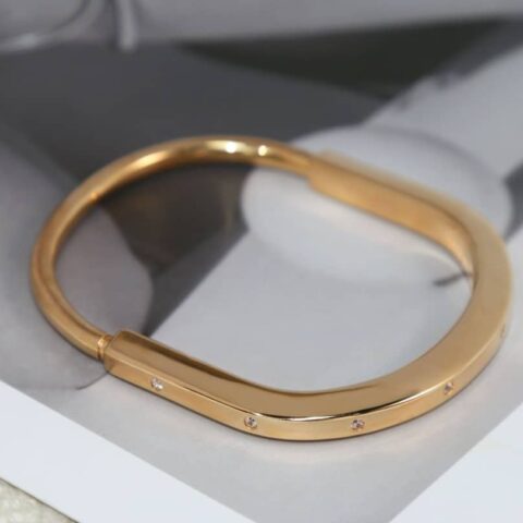 Tiffany Lock满钻 半钻 间隔钻 光面版锁头手镯手环