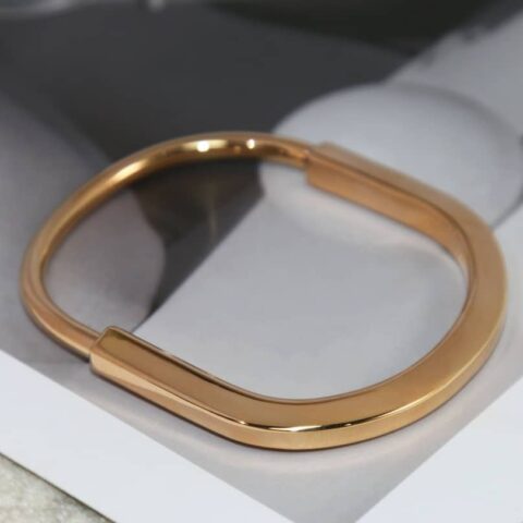 Tiffany Lock满钻 半钻 间隔钻 光面版锁头手镯手环