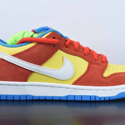 耐克Nike SB Dunk Low"Bart Simpson"扣篮系列低帮休闲运动滑板板鞋“辛普森黄橙蓝” 货号：BQ6817-602