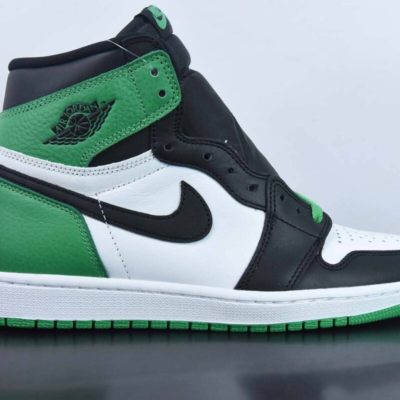 Air Jordan 1 High OG Lucky Green 黑绿脚趾 复古高帮篮球鞋 白绿黑  货号:DZ5485-031