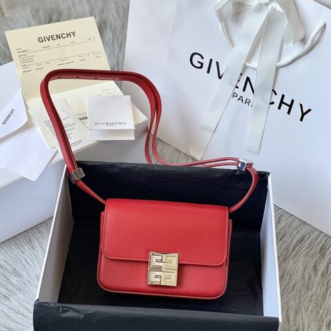 Givenchy纪梵希法国原厂box皮4G金属磁力扣肩背包4g88