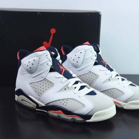 Nike Air Jordan Retro 6"Tinker"乔丹AJ6代中帮复古休闲文化篮球鞋“手稿白蓝红外线”384664-104