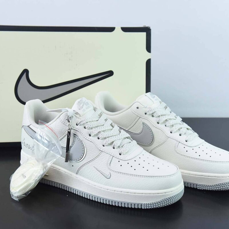 Nike Air Force 1 Low '07 “Keep Fresh”灰银小勾低帮空军一号休闲板鞋货号：BM1996-033