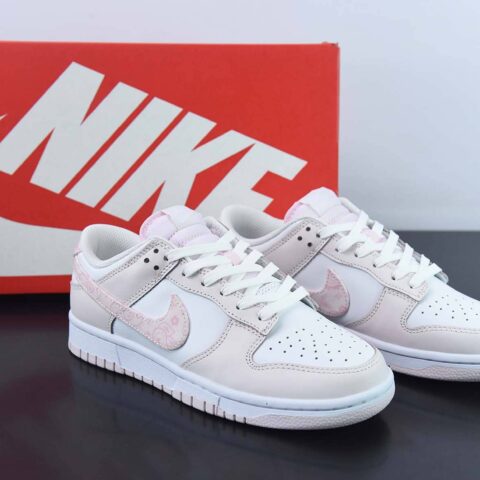 NK Dunk Low " Pink Paisley " 樱花粉 腰果花 低帮休闲板鞋 FD1449-100